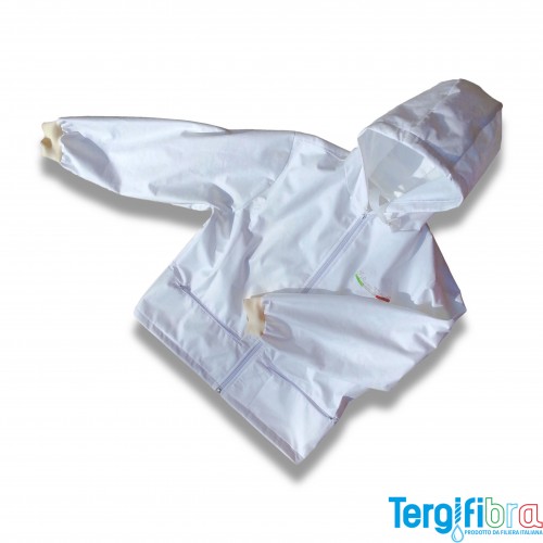 Tergifibra: microfibra blusa std con cappuccio