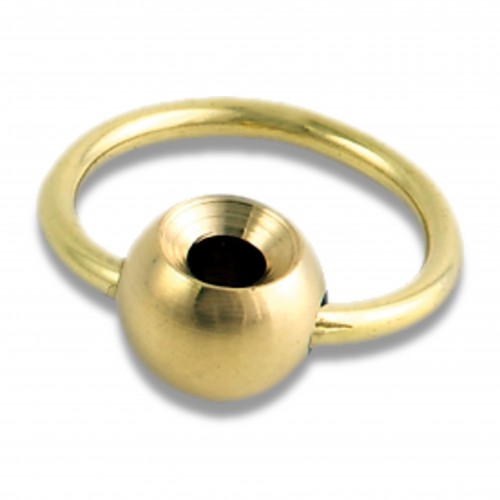 Vite: anello con orlo oro lucido