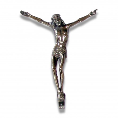 Croce cristo ZC mm 120 x 150 ottone lucido/bronzato/argento antico
