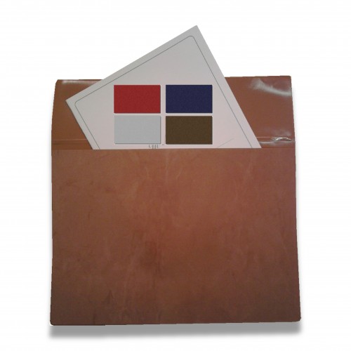 Libro firma: vellutino: busta porta documenti grigio/marrone/blu/bordeaux