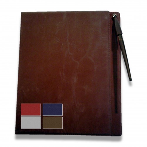 Libro firma: vellutino stiloforo con porta penna grigio/marrone/blu /bordeaux