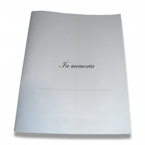 Libro firma: fogli memoriam std carta bianca.