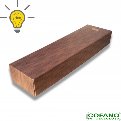 Cofano cellulosa velox stampa legno portata kg 80 cm 52 x 25 x 185 biodegradabile (slott).