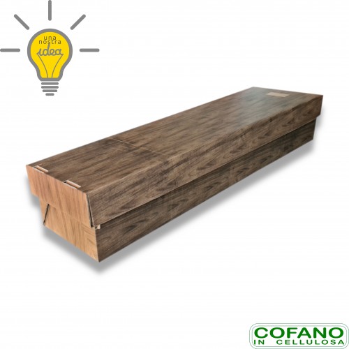 Cofano cellulosa pro stampa legno portata kg 80 cm 52 x 30 x 180 biodegradabile (slott).