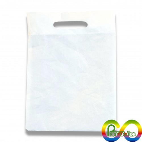 Busta promovita cm 50 x 50 con manico biodegradabile mater-bi