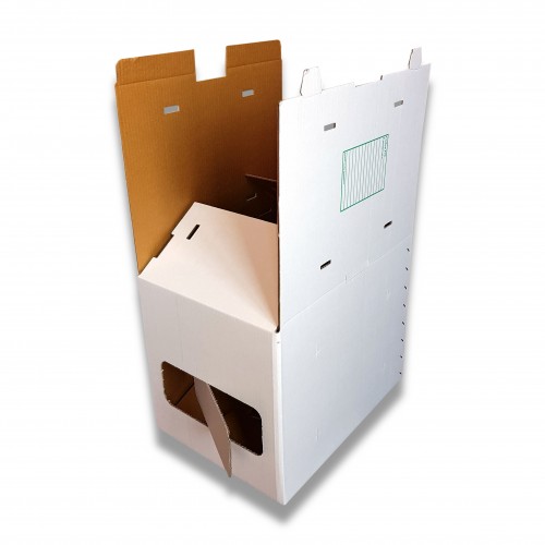Scatola box piccolo cellulosa mm 450 x 328 x 169 mc 0,0250 biodegradabile.