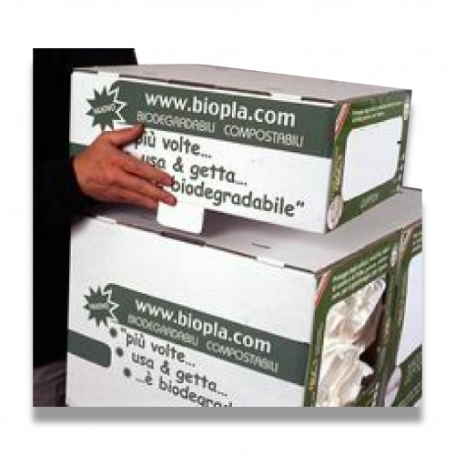Scatola box grande cellulosa mm 450 x 334 x 538 mc 0,0800 biodegradabile.